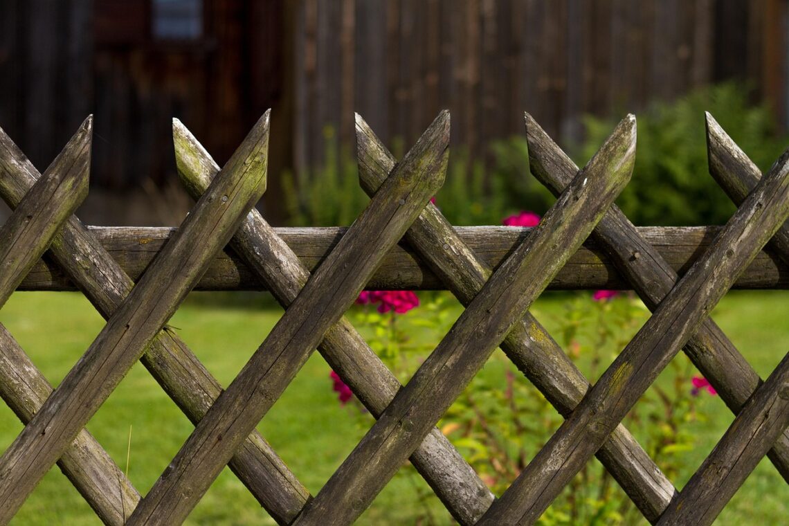 garden fence, nature, fence, wooden fence, garden, wood, brown