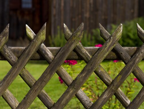 garden fence, nature, fence, wooden fence, garden, wood, brown