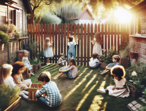 Wie Gartenzäune geheime Spieloasen für Kinder schaffen