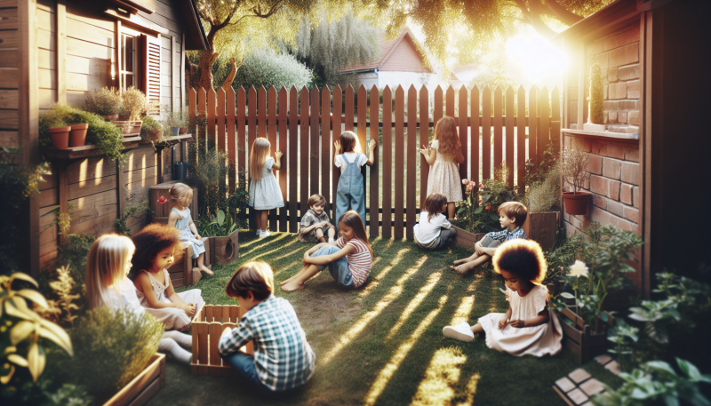 Wie Gartenzäune geheime Spieloasen für Kinder schaffen